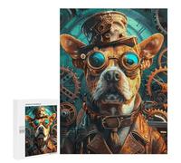 500 PCS Puzzles pour Adultes Steampunk Animal Dog Analyse Et Logique du Jeu De Puzzle Familial Interaction Parent-Enfant 500 PCS