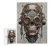 500 PCS Puzzles pour Adultes Steampunk Cogs Skull Gear Analyse Et Logique du Jeu De Puzzle Familial Interaction Parent-Enfant 500 PCS