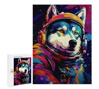 500 PCS Puzzles Space Dog Explorer-113 Puzzles pour Adolescents : Amusants Et Humoristiques ! Chaque Pièce Est Unique - Jouets Éducatifs