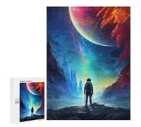 500 PCS Puzzles Space Explorer's Journey Puzzles pour Adolescents : Amusants Et Humoristiques ! Chaque Pièce Est Unique - Jouets Éducatifs