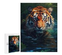 500 PCS Puzzles Tiger in Amazon Jungle Puzzles pour Adolescents : Amusants Et Humoristiques ! Chaque Pièce Est Unique - Jouets Éducatifs