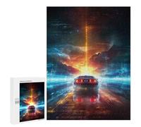 500 PCS Puzzles Time Machine Adventure Puzzles pour Adolescents : Amusants Et Humoristiques ! Chaque Pièce Est Unique - Jouets Éducatifs