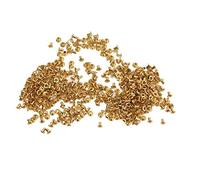 500 Pcs Rivets Creux en Laiton, Rivets à Traversée, Accessoires de Couture et Bricolage - Résistance à la Corrosion, Finition Brillante, Parfaits pour Sacs et Vêtements (4,8x2,3x4,5mm)