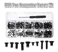 500 pcs Universel Vis Boîte Kit Ordinateur Portable Alliage D'acier Pour IBM HP Sony Dell Lenovo Samsung Avec Un Tournevis