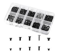 500 Pcs Vis Cruciformes à Tête Plate M2 M2.5 M3, Vis M2 pour Réparation D'ordinateur, Kit de vis M2 M2.5 M3, Vis de Réparation Universelle, Vis pour Lunettes et Montres