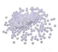 500 Perles Nacrées Blanche Acrylique Diamètre 3 mm - Création