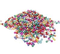 500 PERLES NACREES MULTICOLORE ACRYLIQUE Ø 4 mm - CREATION