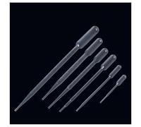 500 pièces 1000 pièces 2000 pièces 0,2 ml 0,5 ml 1 ml 2 ml 3 ml 5 ml compte-gouttes en plastique transparent for huiles essentielles(3ml-L 500pcs)
