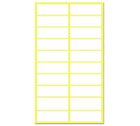 500 Pièces, 38 x 13 mm, Etiquette Autocollantes Blanc pour Dossier