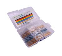 500 Pièces 50 Valeurs Différentes 1% Kit de Résistance, (1R - 10 M) Résistance 1 / 4W 0.25W Pour Film de Bricolage et Expérimentation, Kit de Résistance en Film Métallique (En Boîte)