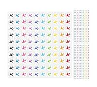 500 Pièces Autocollants de Planification de Voyage Avion Mini | Papier Adhésif, Identification Vive, Portables, Compatibles Multi-surfaces, pour Cartes Détaillées et Randonnées