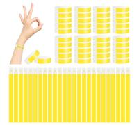 500 Pièces Bracelets d'Identification, Bracelets en Papier pour Événements, Bracelets d'Entrée, Imperméables Bracelet d'Identification, pour Événements, Soirées, Festivals et Voyages (25x1,9cm)