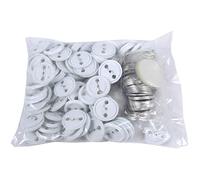 500 pièces bricolage bouton Badge pièces 44mm/1.75in couverture en métal Transparent Film Pin couverture arrière pour vêtements et décoration de la maison