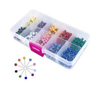 500 PièCes Carte Punaises, Punaises Tableau LièGe 1/8 Pouce Multicolore Punaises éPingles Et Punaises 10 Couleurs éPingles éPingles Murales pour Marquer Les Adresses des ItinéRaires De Voyage