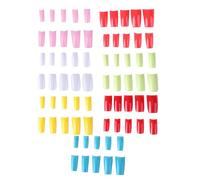 500 Pieces Couleur Pure Faux Ongles Demi Couverture Fran?Ais Ongles Conseils Femmes Bricolage Artificiel En Plastique Uv Gel Manucure Art Salon Accessoires