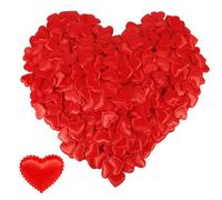 500 Pièces de Confettis Coeur, Pétales d'Éponge Romantiques en Forme de Cour Confettis Coeur Mariage pour la Saint-Valentin la Fête des Mères un Anniversaire le Nouvel An (Rouge)