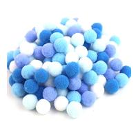 500 pièces de mini pompons colorés, boules de pompon de 15 mm, petites boules moelleuses, boules en peluche duveteuse en feutre pour la décoration de fête d’anniversaire et de mariage, amusantes pour