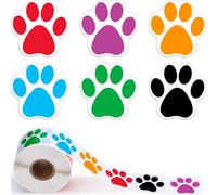 500 Pièces Dessin Animé Chien Patte Autocollants Réfrigérateur Guitare Voiture Autocollant Pour Ordinateur Portable Classique Étiquette Étiquettes Pour Garçons Filles Cahier Scrapbook Autocollants