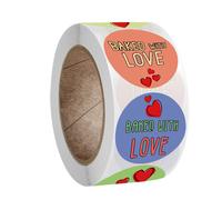 500 Pièces, Doux Dessert, Lavage De Chat, Merci Beaucoup Pour Votre Commande, Autocollants Cuits, Vous Avez Un Bon Goût