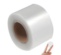 500 Pièces Étiquettes de Protection Transparentes, Protecteur D'étiquette Rectangle, Clear Seal Sticker, Scellés transparents pour Classe École Livres de Bibliothèque (round 50 * 50mm)