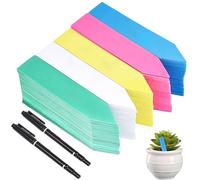 500 Pièces Étiquettes en Plastique pour Plantes, Etiquette Potager Plastique, Mini Étiquette pour Semis, Etiquettes Jardin Imperméable Exterieur avec 2 Feutres Noirs pour Graines, Herbes, Fleurs