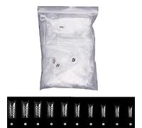 500 Pièces Faux Ongles Creux Conseils Presse Sur Système D'extension Résine Ongles Gel Conseils Manucure Pour Femmes Filles Nail Art Faux Lisse Artificiel Haute Résistance Chocs