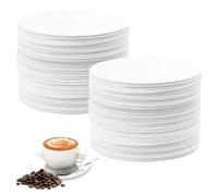 500 Pièces Filtre à Café en Papier, 62mm Filtre a Cafe Papier Rond, Coffee Filter Paper Blanc, Non Blanchi Filtres à Expresso Compatible avec Aeropress Machines à Café, Machines à Expresso