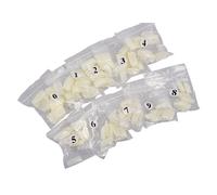 500 Pièces Français Acrylique Artificiel Faux Ongles Couverture Complète Faux Faux Ongles Art Conseils Fête Mariage Ongles Décoration Manucure #