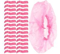 500 Pièces Grand Bonnet de Rose Imperméable en Plastique | Élastique et Léger, Format 44cm, Usage et Soins du Visage, Facile à Emporter