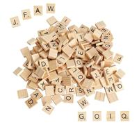 500 Pièces Lettre en Bois, Lettres en Bois de A à Z | 18 x 20 x 4mm, Finition Lisse, Bords Arrondis, Lettres Claires, Lettre en Bois Pour Travaux Manuels Cadeau Orthographe Étude