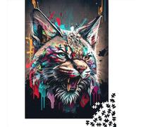 500 pièces Lynx Panorama Set, Puzzles en Bois pour Adultes et Amateurs de Puzzles, 500 pièces (52 x 38 cm)