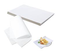 500 Pièces Papier Sulfurisé En Feuilles, Antiadhésif Papier Alimentaire, Papier Emballage Alimentaire, 20 X 30Cm Résistant À L'Eau Et À L'Huile pour Préparer Un Hamburger Parfait - pour Le Gril