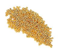 500 Pièces Perles à Sertir 2mm Tube à Sertir Fin Entretoise Perles pour Boucle D'oreille Collier Pendentif Fabrication de Bijoux à Bricoler Soi-même(Or imitation) Crafts Handcraft Materials