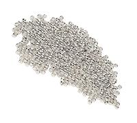 500 Pièces Perles à Sertir 2mm Tube à Sertir Fin Entretoise Perles pour Boucle D'oreille Collier Pendentif Fabrication de Bijoux à Bricoler Soi-même(Argent) Crafts Handcraft Materials