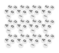 500 Pièces Perles Lettres Alphabet en Acrylique Ronde 4x7 Mm