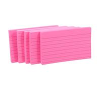 500 Pièces Petit Bloc-notes Rose Adhésif Ligné pour Étudiants, Réunions | Papier Mat Lisse, Se Décolle Facilement, Repositionnable sans Résidu, Format Pratique pour Bureau et Cours