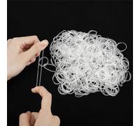 500 Pièces Petits Elastique Cheveux Élastiques Transparents Élastiques de Crinière Épaississants Élargis pour Enfants Filles et Femmes Coiffure DIY