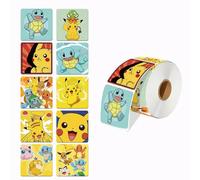 500 Pièces Pokemon Pikachu Autocollants D'Étanchéité Anime Mignon Dessin Animé Autocollants Rond Bricolage Décor Album Journal Étiquette Graffiti Autocollant.500Pcs.