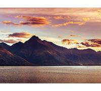 500 Pièces Puzzle DIY Jeu D'Intelligence Jeu Cadeau Unique - Coucher de Soleil sur Un lac de Montagne 52x38cm