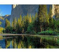 500 Pièces Puzzle DIY Jeu D'Intelligence Jeu Cadeau Unique - Lac Roche Arbres 52x38cm