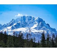 500 Pièces Puzzle DIY Jeu D'Intelligence Jeu Cadeau Unique - Montagnes forêts Paysage 52x38cm