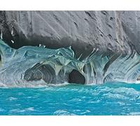 500 Pièces Puzzle pour Adultes et Enfants à Partir de 14 Ans - Grottes de marbre au Chili 52x38cm