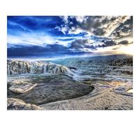 500 Pièces Puzzles Classiques pour Adultes et Enfants-Glaciers,Froid,Montagnes 52x38cm