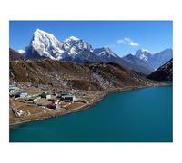 500 Pieces Puzzles en Bois pour Adultes-Côte,constructions,peuplement 52x38cm