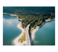 500 Pieces Puzzles en Bois pour Adultes-Pont,rivière,Montagnes 52x38cm