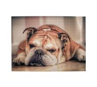 500 pièces, Puzzles pour Adultes, Puzzles stimulants, Jeu de Puzzle pour Tout Le Monde,Bouledogue Anglais