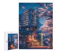 500 pièces puzzles pour adultes When The Sakura Bloom Puzzles pour adultes : tâches de sport de réflexion, cadeaux amusants et humoristiques pour les amis et la famille 500 pièces
