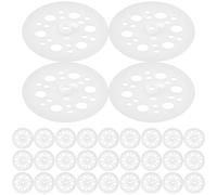 500 Pièces Rondelle Isolante Plate 45mm en Plastique | Répartit la Charge, Protège les Panneaux Mousse, Blanc, pour Isolation Résidentielle et Commerciale