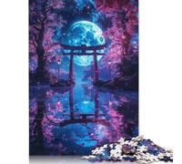 500 pièces - Torii enchanté - Puzzle carré créatif pour adultes et en bois - Jouet éducatif - 500 pièces (52 x 38 cm)
