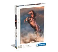 Clementoni Puzzle – Étalon Rouge Sauvage – 500 pièces